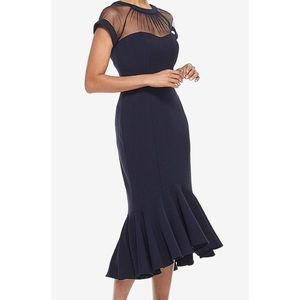 Maggy London illusion cocktail dress